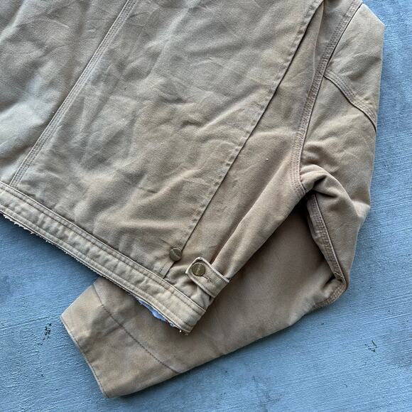 Vintage Y2K Carhartt brown cropped Detroit style work wear jacket - Picture 10 of 10